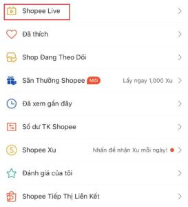 Các bước đăng ký Livestream Shopee